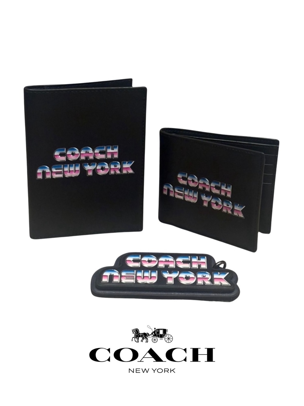 Coach NYC “80s Style” Logo Accessory Bundle - Rare
